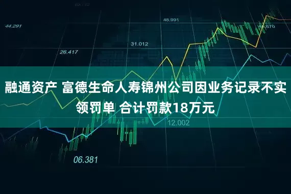 融通资产 富德生命人寿锦州公司因业务记录不实领罚单 合计罚款18万元