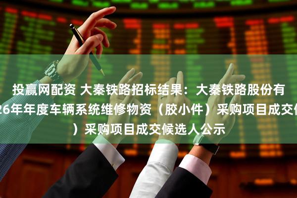 投赢网配资 大秦铁路招标结果：大秦铁路股份有限公司2026年年度车辆系统维修物资（胶小件）采购项目成交候选人公示